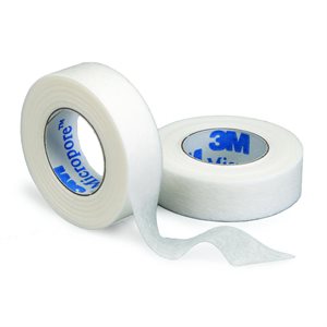 3M Micropore Tape, 1 / 2" x 10 yds, 24 rolls / box
