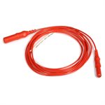 KING Interconnection Cable 1.5mm Female TP Conn. to Male TP Conn. Length 36” (91 cm) Red, Qty 1