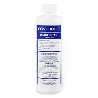 Control III Disinfectant 16 oz Concentrate Qty 1